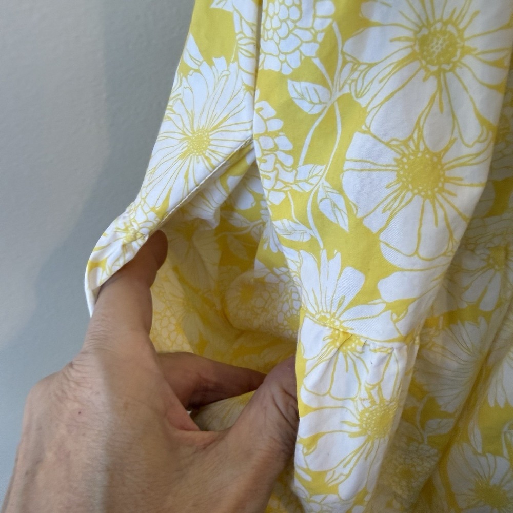 Lisa Marie Fernandez XL Target Yellow Floral Tiered Trapeze Babydoll‎ Swing - Picture 6 of 9